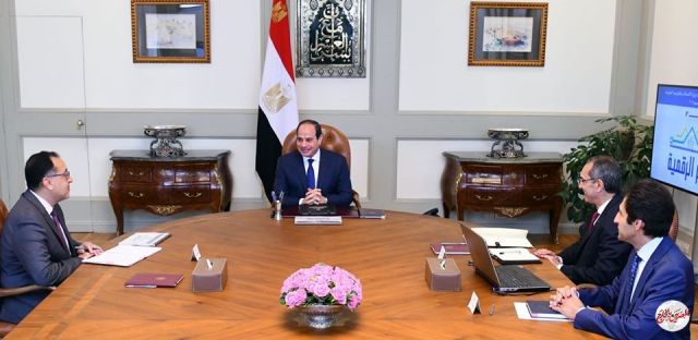 السيسى يستعرض الموقف قطاع الاتصالات وتكنولوجيا المعلومات واستراتيجية الذكاء الاصطناعي