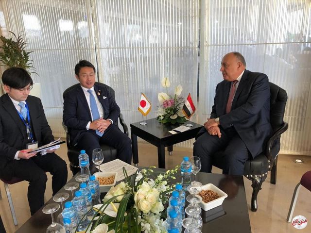 وزير الخارجية يلتقي النائب البرلماني لوزير خارجية اليابان