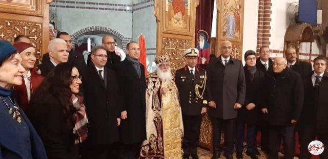 سفير مصر فى برلين يشارك فى قداس عيد الميلاد المجيد 
