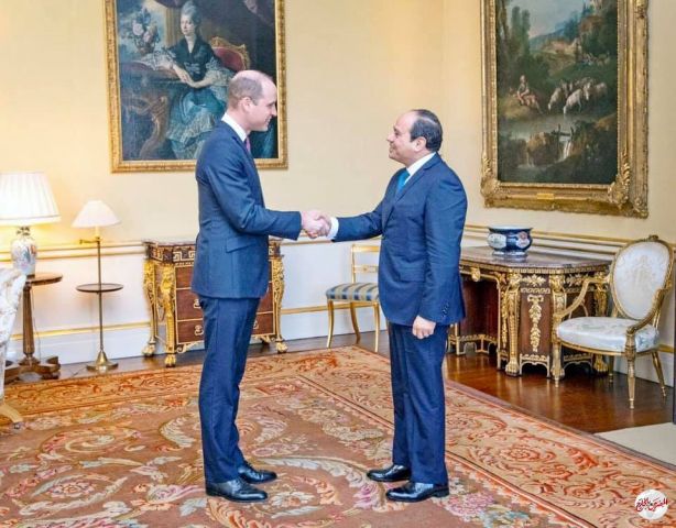 نجل ولي عهد بريطانيا  يعرب عن تقدير بريطانيا لمصر على المستويين الرسمى والشعبى