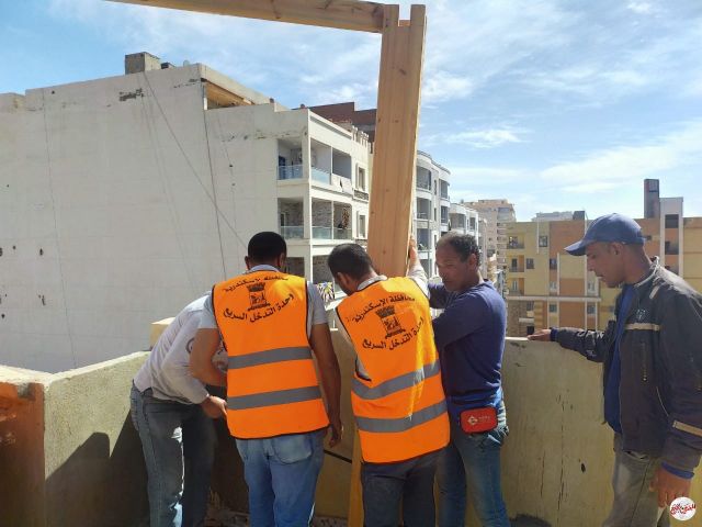 محافظة الإسكندرية تواصل حملاتها  للتصدي للبناء المخالف