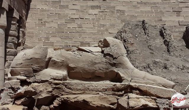 "الآثار": ترميم تماثيل الكباش بمعبد الكرنك بالأقصر