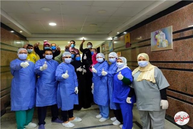 خروج 17 حالة من مستشفى الحجر الصحي بالمنصورة