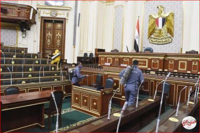 تطهير قاعات مجلس النواب بعد إصابة نائبة بكورونا