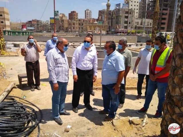 غراب.. يتفقد أعمال تطوير وتجميل منطقة القناطر التسعة بمدينه الزقازيق