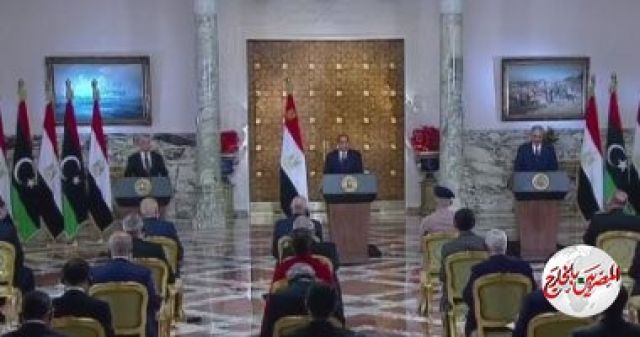 الرئيس السيسى يطلق مبادرة التأكيد علي وحدة وسلامة الاراضي الليبية