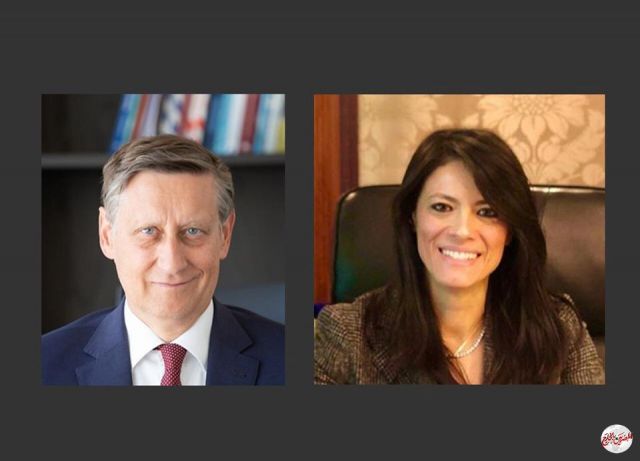 وزيرة التعاون الدولى تبحث مع السفير الألمانى سبل التعاون المستقبلى بين البلدين