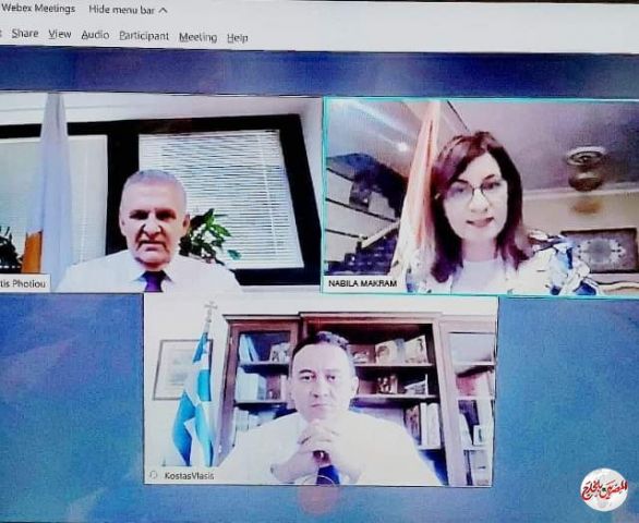 وزيرة الهجرة تستعرض سبل التعاون المشترك مع دولتي اليونان وقبرص