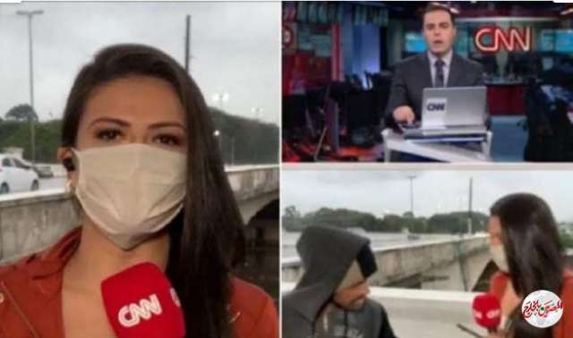 مراسلة شبكة سي إن إن تتعرض للسرقة علي الهواء