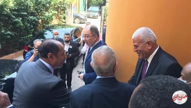 وفد من جامعة الدول العربية يزور السفير اللبناني بالقاهرة