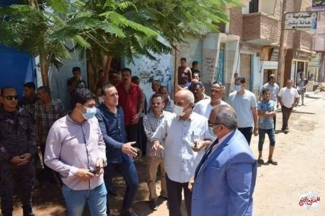 حملة مكبرة بالمنيا وتنفيذ 122محضر إشغال وفض أسواق عشوائية
