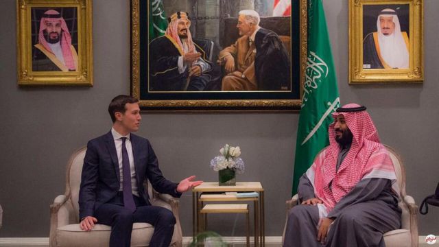 ولى العهد السعودى وكوشنر يبحثان استئناف المفاوضات الفلسطينية الإسرائيلية
