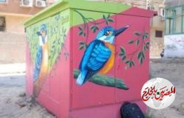 إطلاق حملة لتجميل أكشاك الكهرباء بمدينة دمياط الجديدة