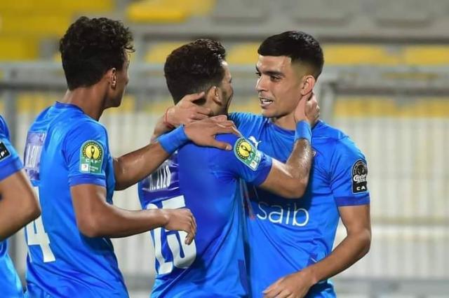 بن شرقي وزيزو عقب هدف الزمالك في شباك الرجاء