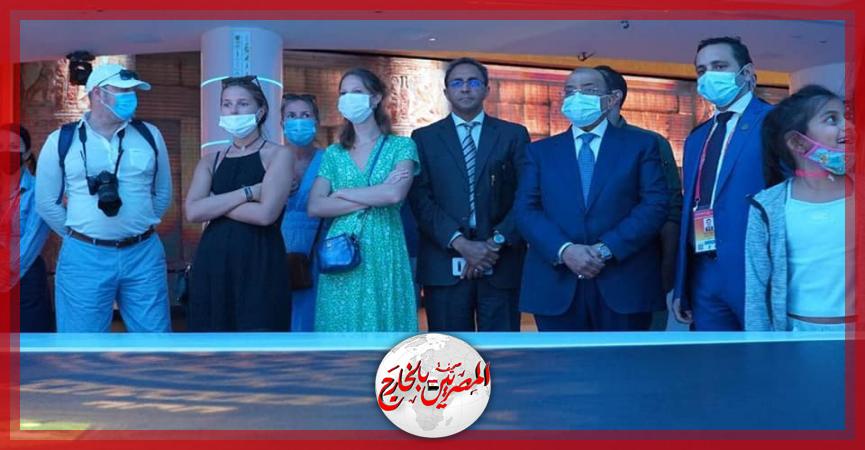 وزير التنمية المحلية يتفقد الجناح المصري المشارك في معرض ” اكسبو دبى 2020 ”