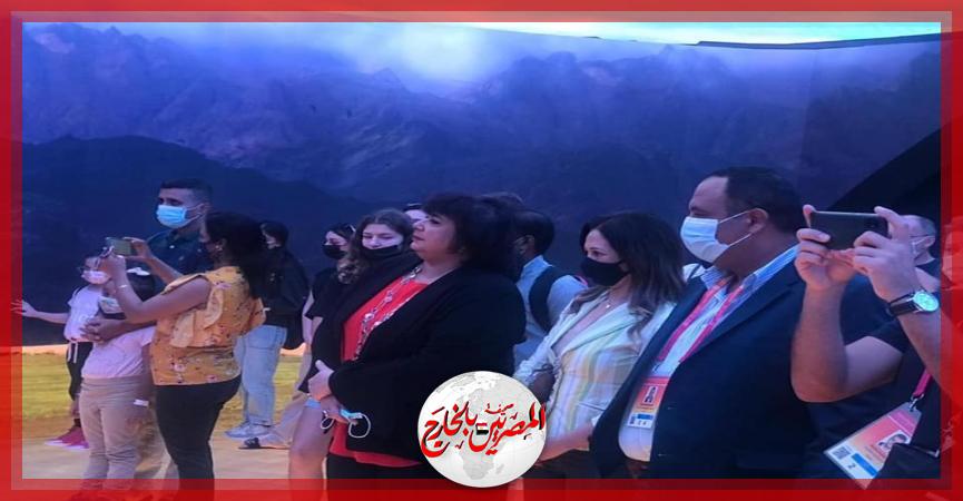وزيرة الثقافة فى زيارة الجناح المصري بمعرض إكسبو دبي 