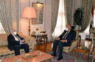 وزير الخارجية سامح شكري يستقبل وزير الخارجية الجزائري