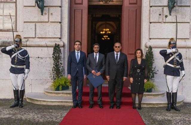 السفير المصري الجديد بلشبونة  يسلم أوراق اعتماده إلى رئيس جمهورية البرتغال