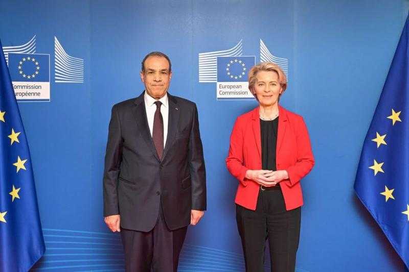 سفير مصر في بروكسل يقدم أوراق اعتماده لرئيسة المفوضية الأوروبية