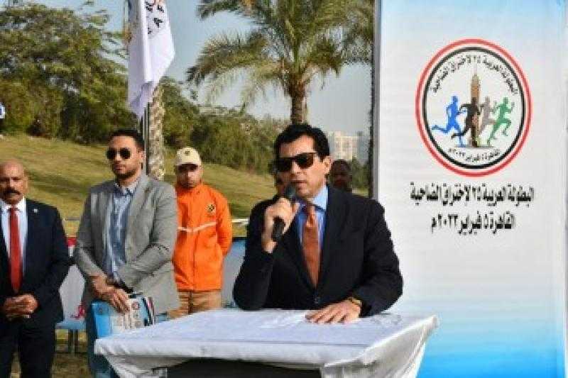 وزير الشباب والرياضة يفتتح البطولة العربية لاختراق الضاحية