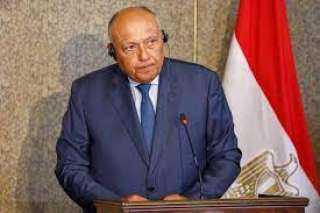وزير الخارجية يؤكد رفض مصر القاطع لمحاولات إرغام الفلسطينيين على ترك أرضهم