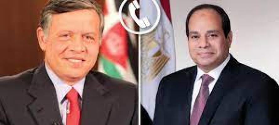 الرئيس السيسي وملك الأردن يؤكدان الرفض الكامل لتصعيد العمليات العسكرية في غزة