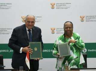 وزيرا خارجية مصر وجنوب إفريقيا يؤكدان محورية دور القطاع الخاص في تعزيز التجارة والاستثمار بين البلدين