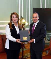 وزير الخارجية يستقبل المديرة التنفيذية لمكتب الأمم المتحدة المعني بالمخدرات والجريمة وزير الخارجية يستقبل المديرة التنفيذية لمكتب الأمم المتحدة المعني بالمخدرات والجريمة