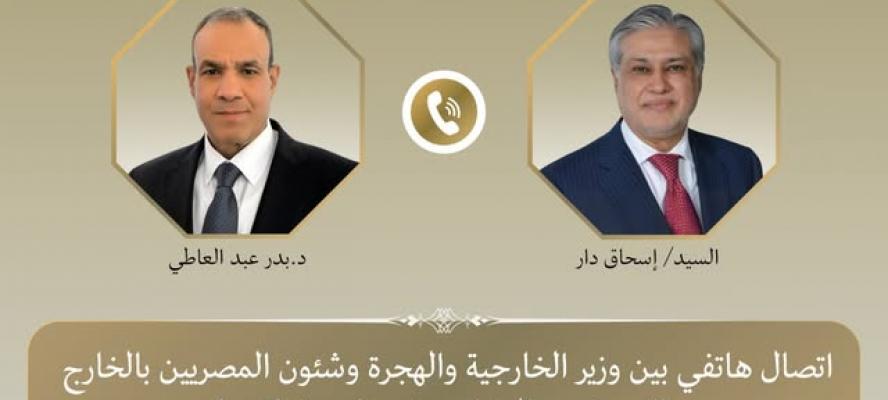 اتصال هاتفي بين وزير خارجية مصر ونظيره الباكستاني