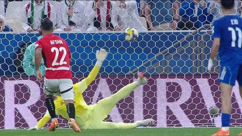 كأس العرب - نهاية المباراة بالتعادل بين مصر والكويت بهدف لكل منتخب.