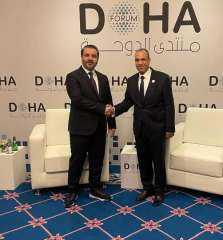 وزير الخارجية يلتقي نظيره السوري على هامش أعمال منتدى الدوحة وزير الخارجية يلتقي نظيره السوري على هامش أعمال منتدى الدوحة