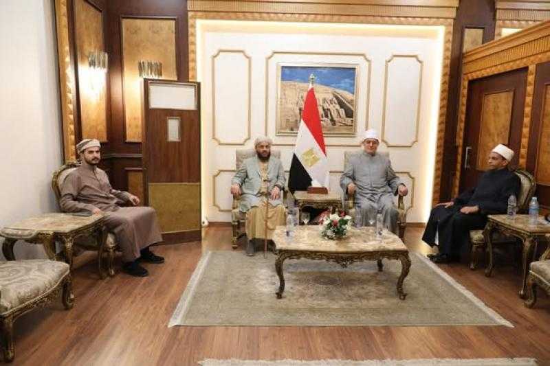 مفتي الجمهورية يستقبل وزير الأوقاف اليمني ومفتي الأردن وقاضي قضاة فلسطين