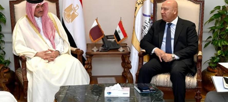 كامل الوزير يؤكد الحرص على علاقات التعاون الاقتصادي والصناعي مع قطر