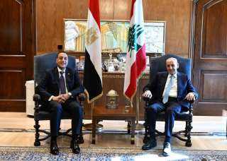 رئيس مجلس النواب اللبناني يستقبل الدكتور مصطفى مدبولي