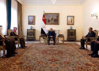 الرئيس عبد الفتاح السيسي يستقبل وزير خارجية السعودية الأمير فيصل بن فرحان