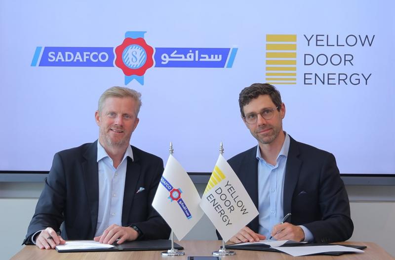 ”سدافكو” تتعاون مع ”Yellow Door Energy” لتوفير الطاقة الشمسية لسبعة من مرافق سدافكو