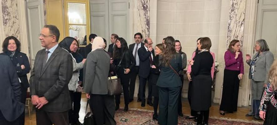 سفير مصر في باريس يقيم حفل استقبال على شرف زيارة وزير التعليم العالي والبحث العلمي إلى فرنسا