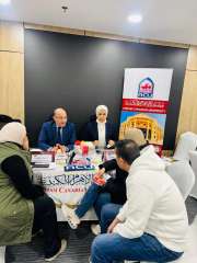 مشاركة كبيرة للجالية المصرية في معرض الجامعات بالكويت