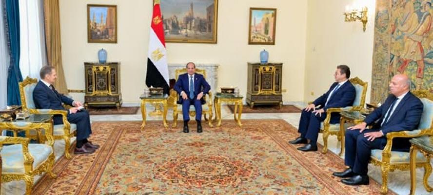 الرئيس السيسى يستقبل رئيس الاستخبارات الخارجية بروسيا بحضور اللواء حسن رشاد