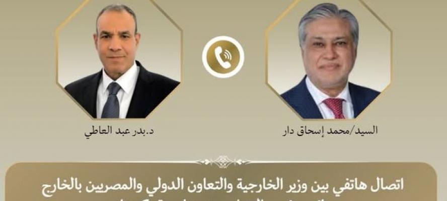 وزيرا الخارجية المصري والباكستاني يبحثان المستجدات في غزة والتطورات الإقليمية