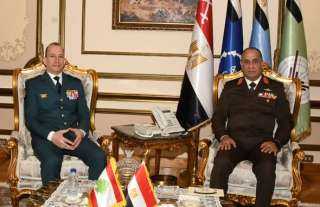 الفريق أشرف سالم زاهر يلتقي قائد الجيش اللبناني