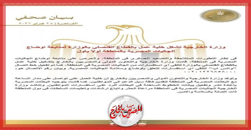 المصريين بالخارج