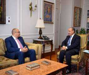 وزير الخارجية يستقبل المبعوث الخاص للأمم المتحدة لتمويل التنمية