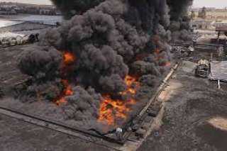 اندلاع حريق بمصفاة في أربيل بعد هجوم بطائرة مسيّرة