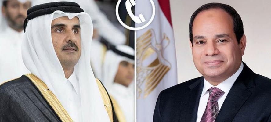 الرئيس السيسى لأمير قطر: مصر ودول الخليج يجمعهما مصير واحد