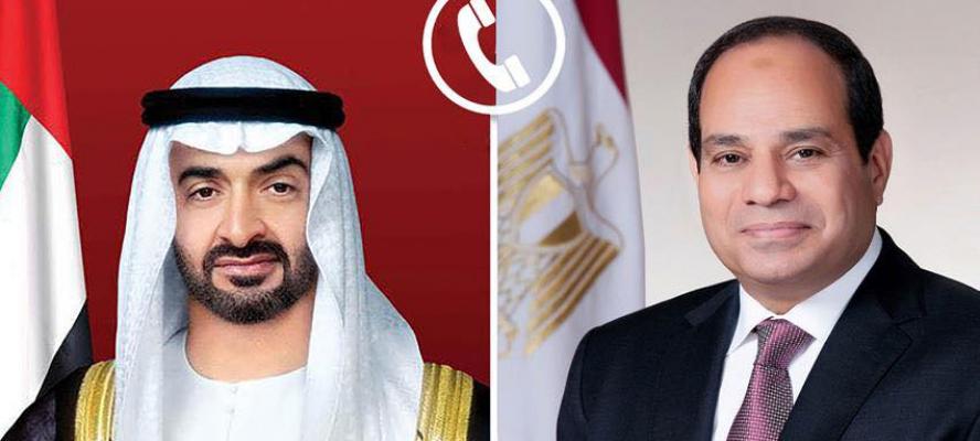 الرئيس السيسي يجرى اتصالًا هاتفيًا  برئيس دولة الإمارات العربية المتحدة