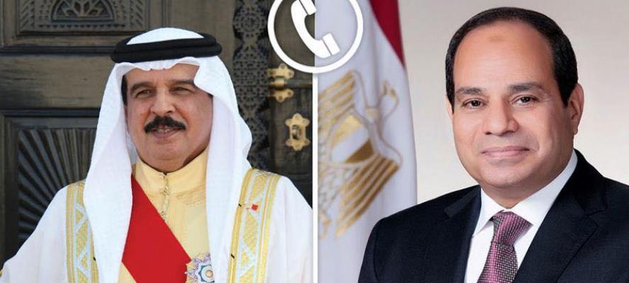 الرئيس السيسى لملك البحرين: مصر تواصل اتصالاتها وتحركاتها المكثفة لوقف الحرب في أقرب وقت