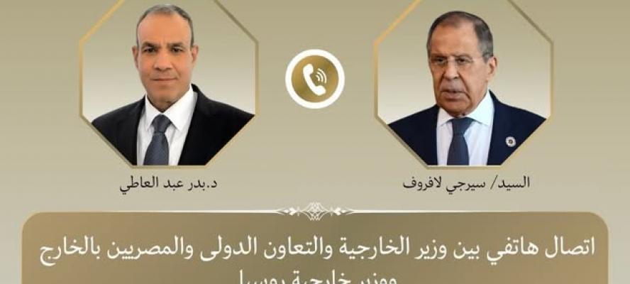 وزير الخارجية يبحث هاتفياً مع نظيره الروسي جهود خفض التصعيد بالإقليم