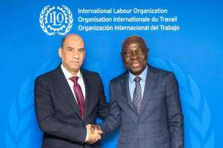 وزير العمل حسن رداد يلتقي المدير العام لمنظمة العمل الدولية في جنيف