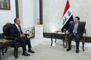 وزير الخارجية يلتقي مع رئيس وزراء جمهورية العراق الشقيقة